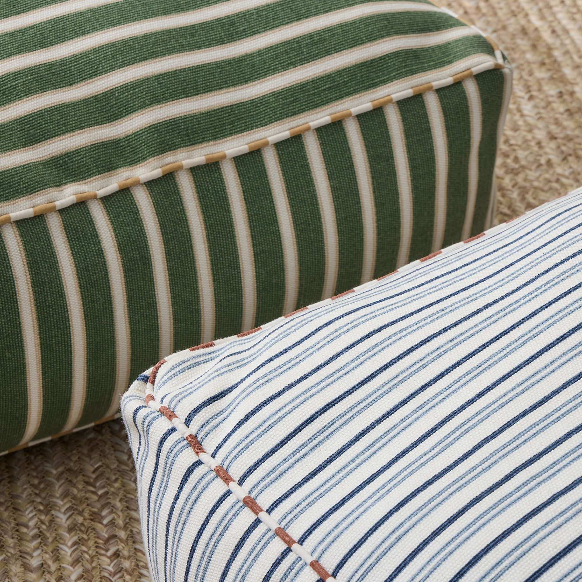 Outdoor Marine Stripe Floor Pillow thumbnail 5