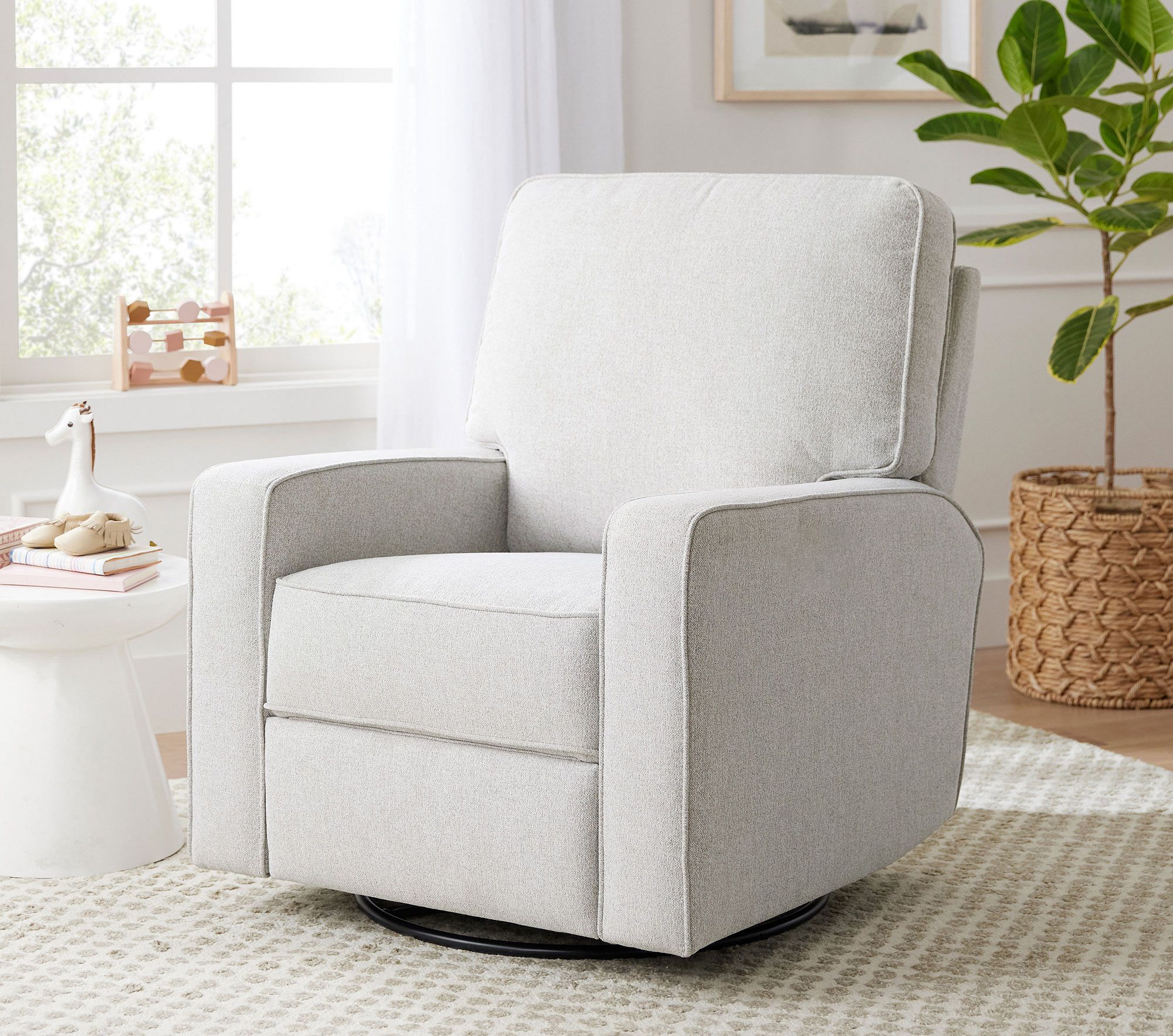 Comfort Square Arm Swivel Glider Recliner thumbnail 2