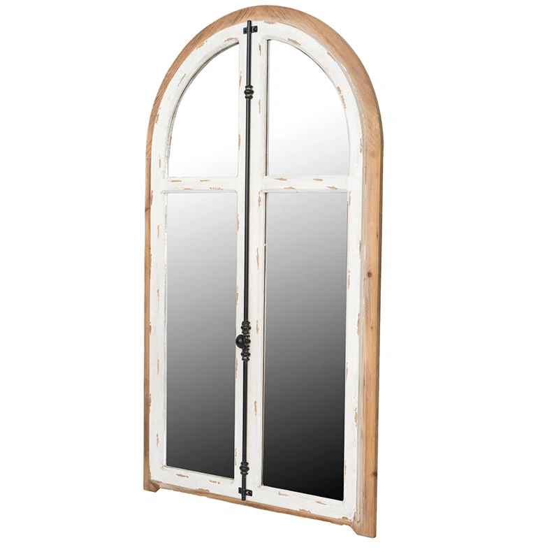 Arch Wood Wall Mirror-27.5"x48" thumbnail 2