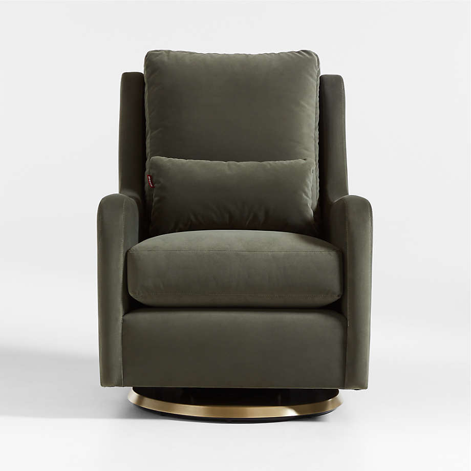 Milo Green Nursery Swivel Glider Chair thumbnail 3