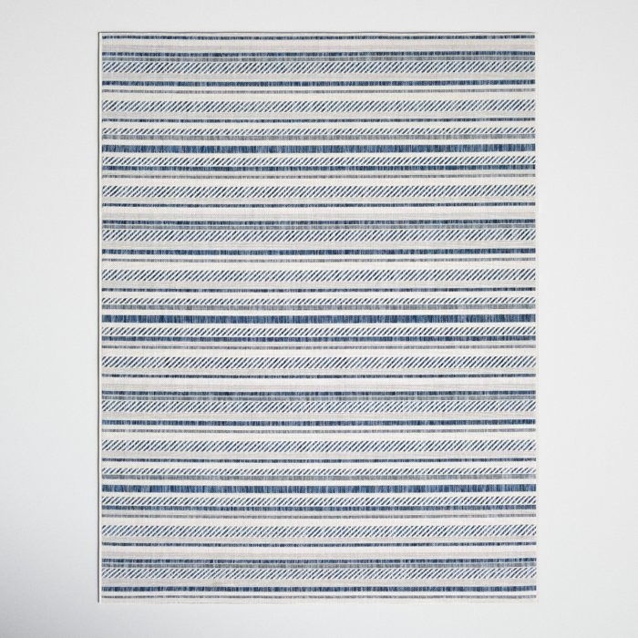 Bellino Striped Denim Area Rug thumbnail 2