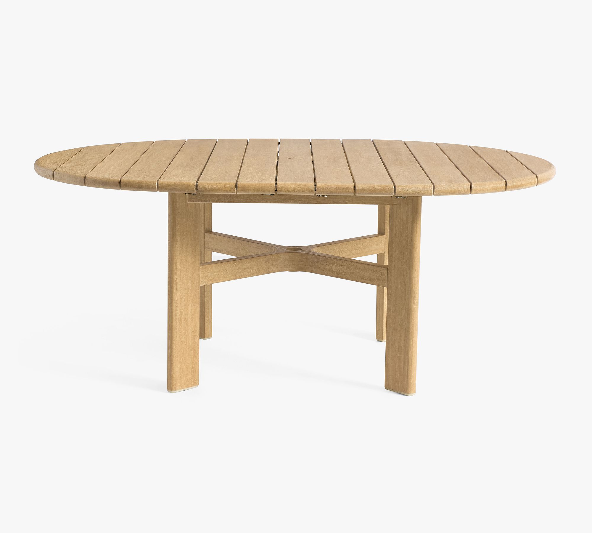 Woodside Round Extending Outdoor Dining Table thumbnail 3