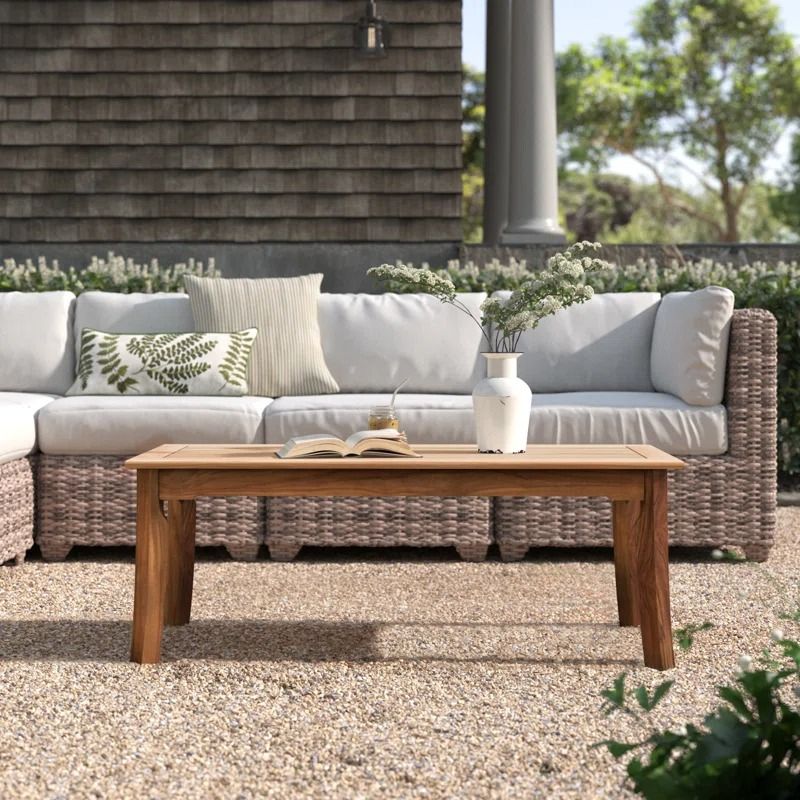 Jo Teak Outdoor Coffee Table thumbnail 2