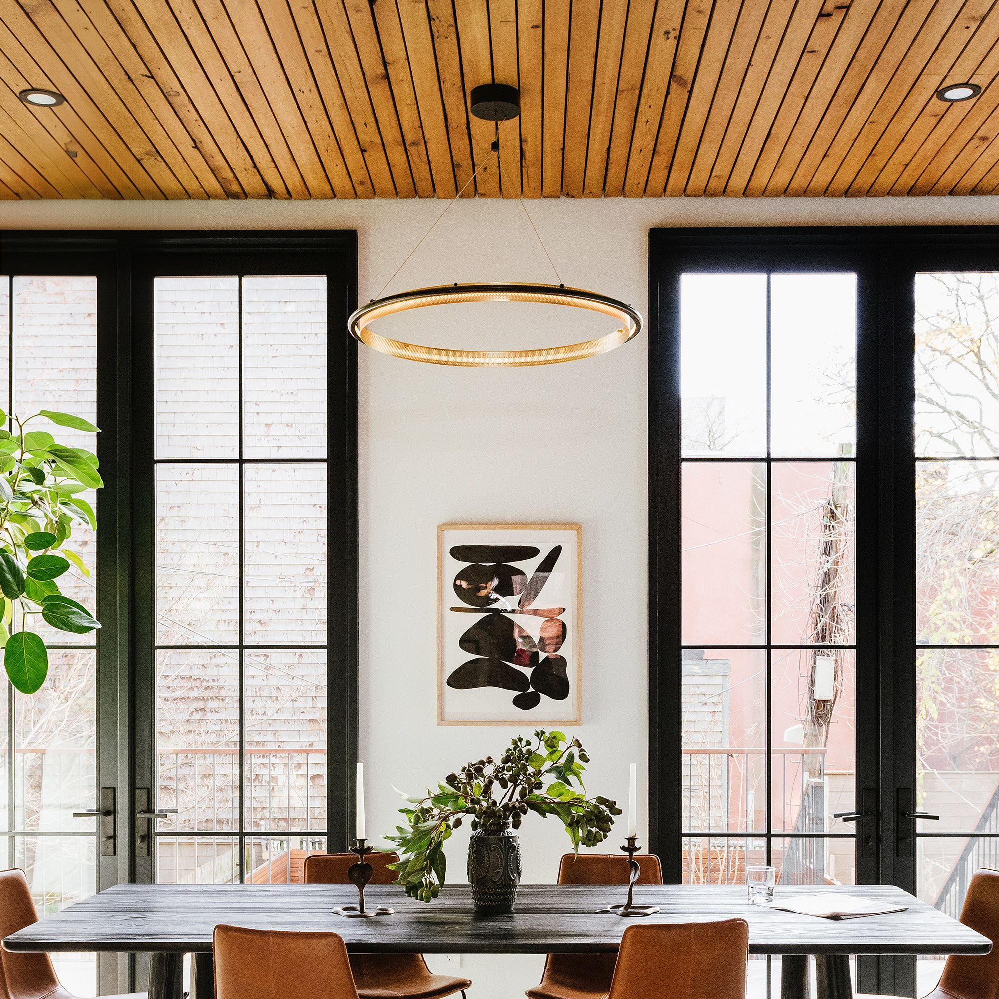 Perforated Single LED Chandelier thumbnail 4