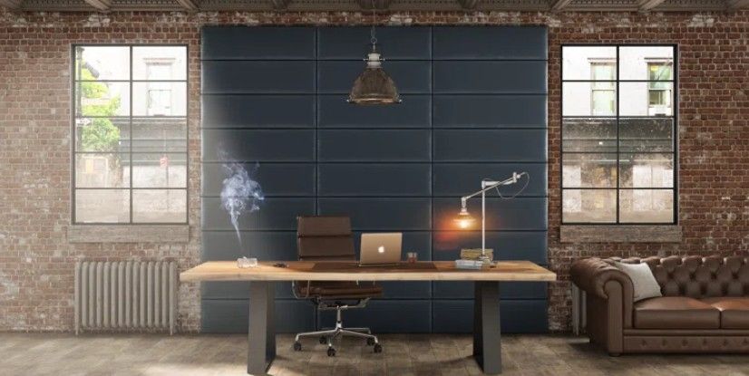 Velvet Wall Paneling in Peacock Blue thumbnail 3