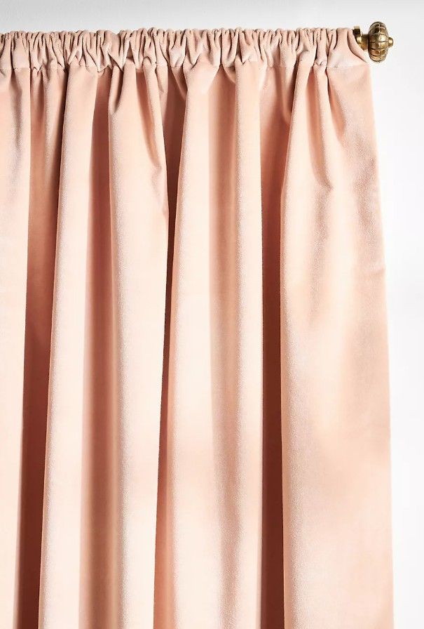 Matte Velvet Blackout Curtain_Rose thumbnail 2