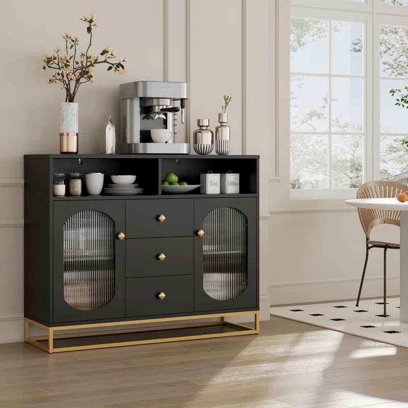 Menifee 2-Door Sideboard With 3 Drawers thumbnail 2