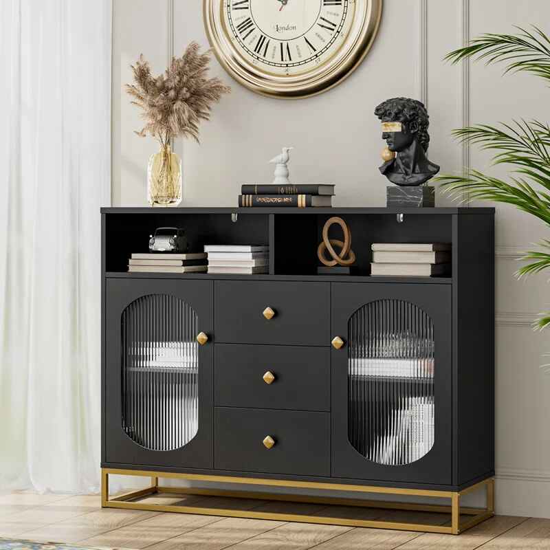Menifee 2-Door Sideboard With 3 Drawers thumbnail 4