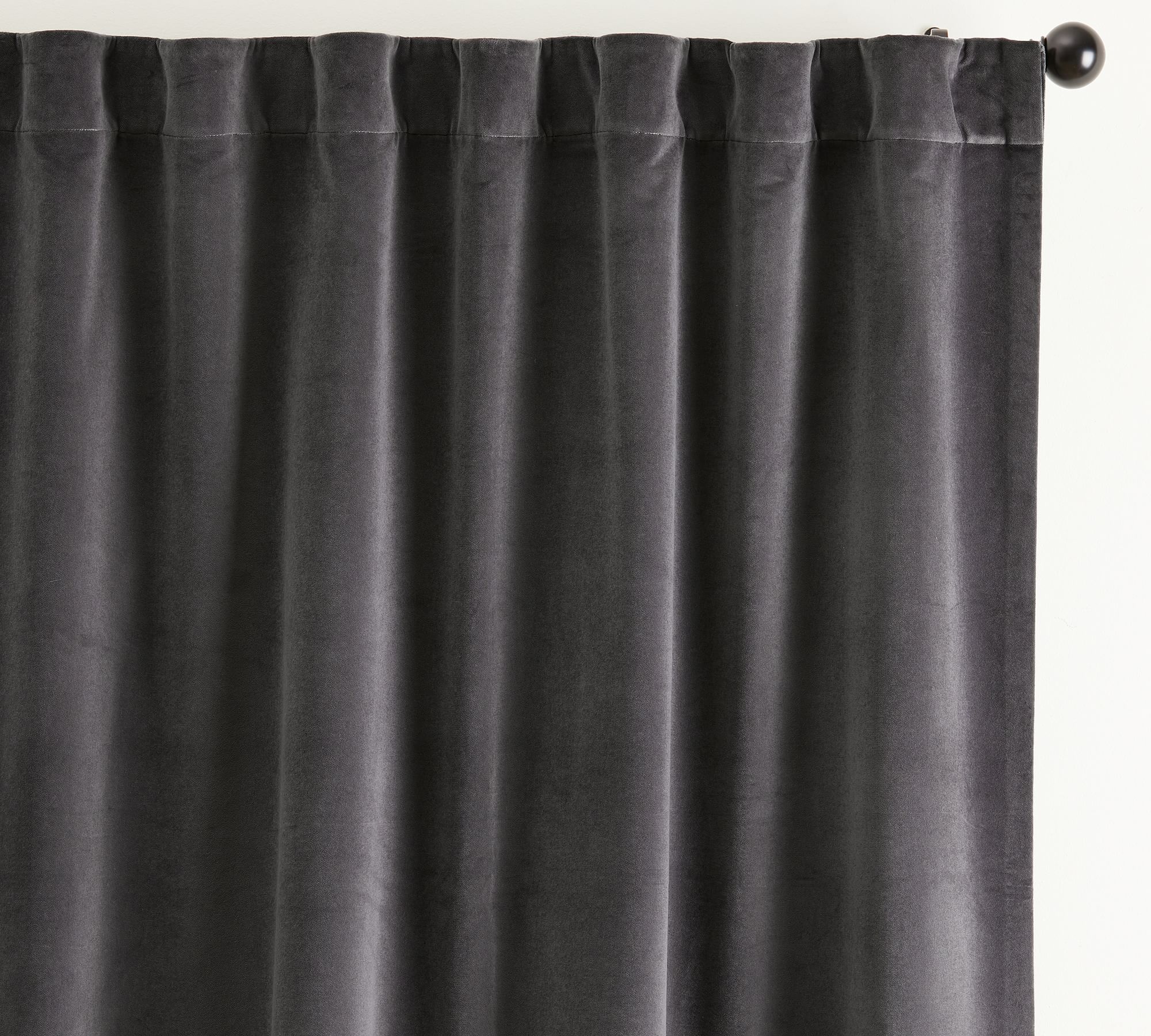 Velvet Twill Blackout Curtain-108" thumbnail 2