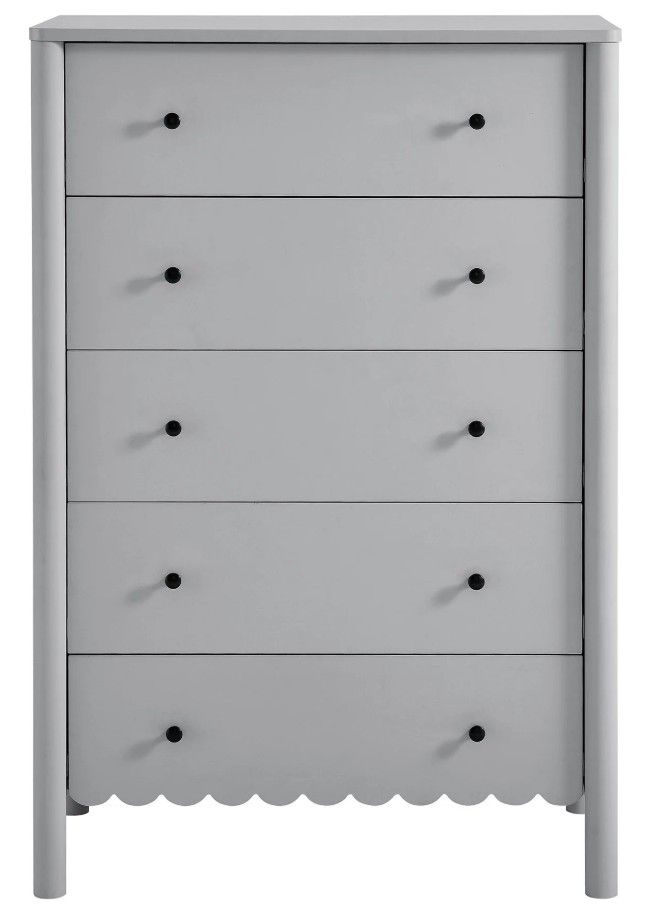 Eloise Scalloped 5 Drawer Chest thumbnail 3