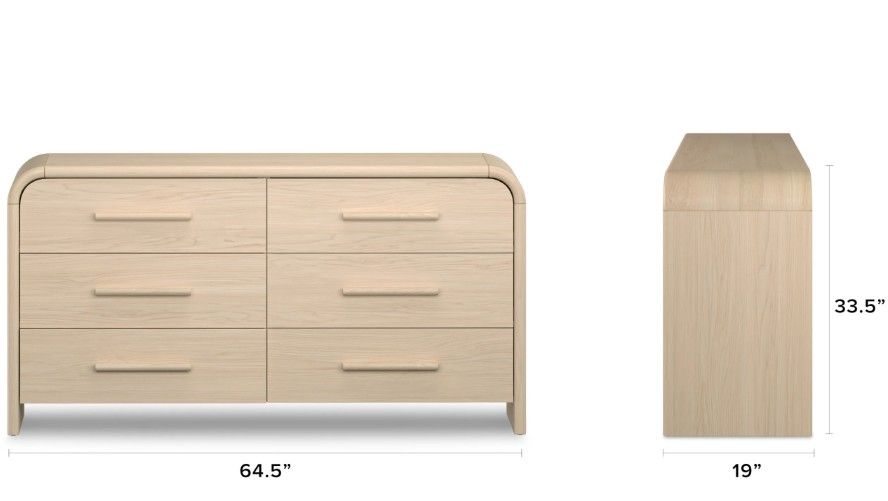Faydra 6 Drawer Double Dresser thumbnail 6