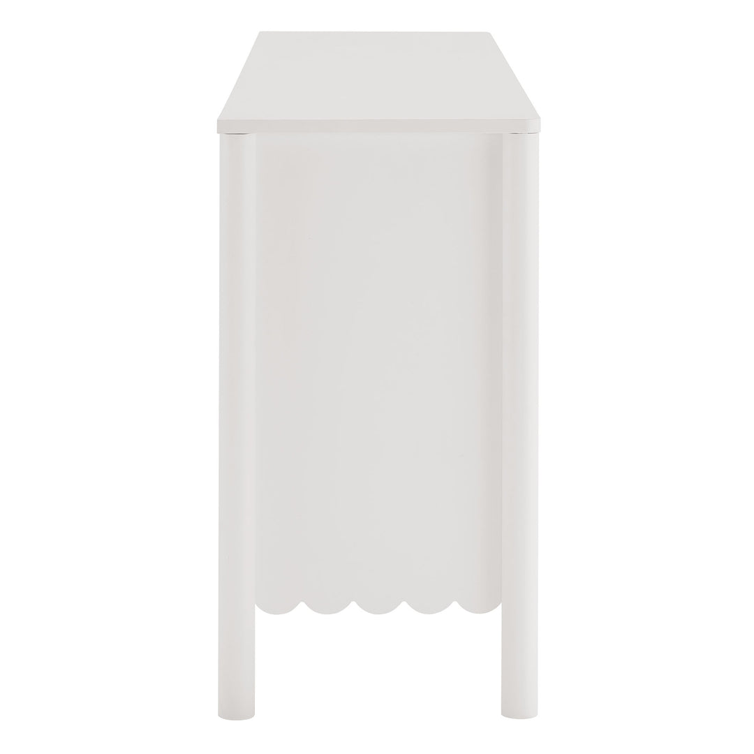 Elara 4-Door Scalloped Sideboard Cabinet thumbnail 3