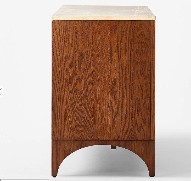 Roane 80" Oak Wood Media Console thumbnail 3