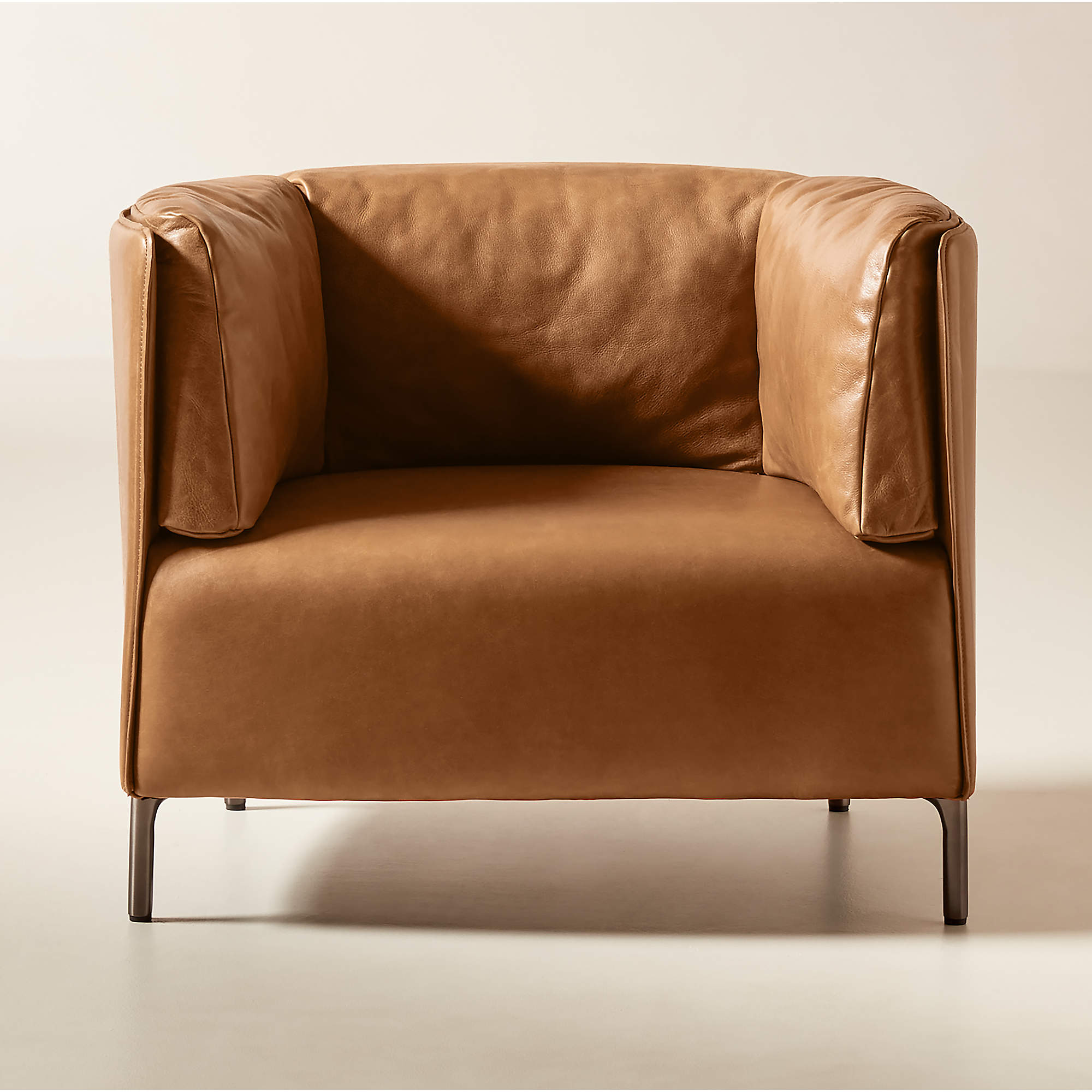 Clarendon Saddle Leather Accent Chair thumbnail 3