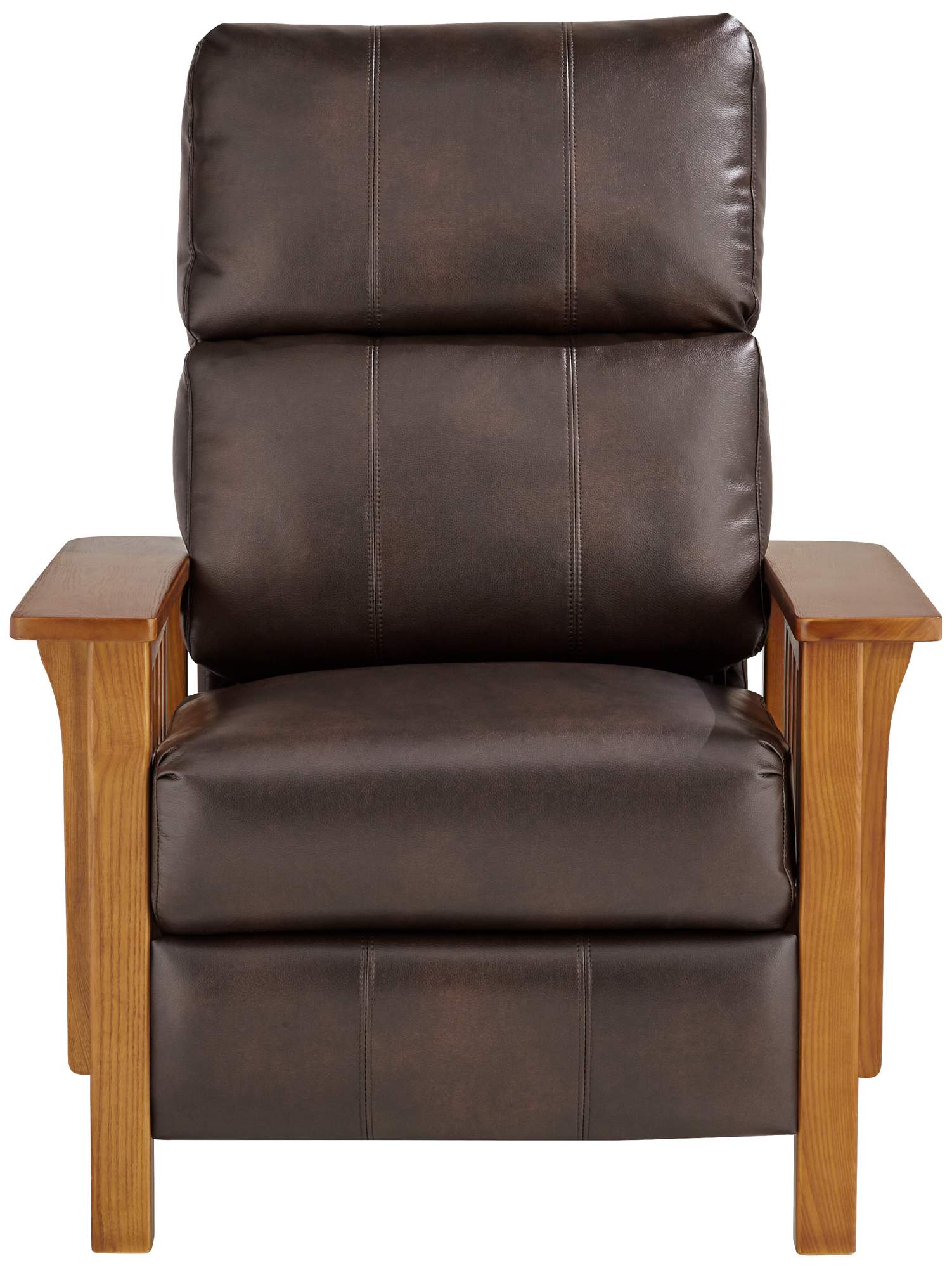 Evan Charleston Chocolate Faux Leather 3 Way Recliner Chair thumbnail 3