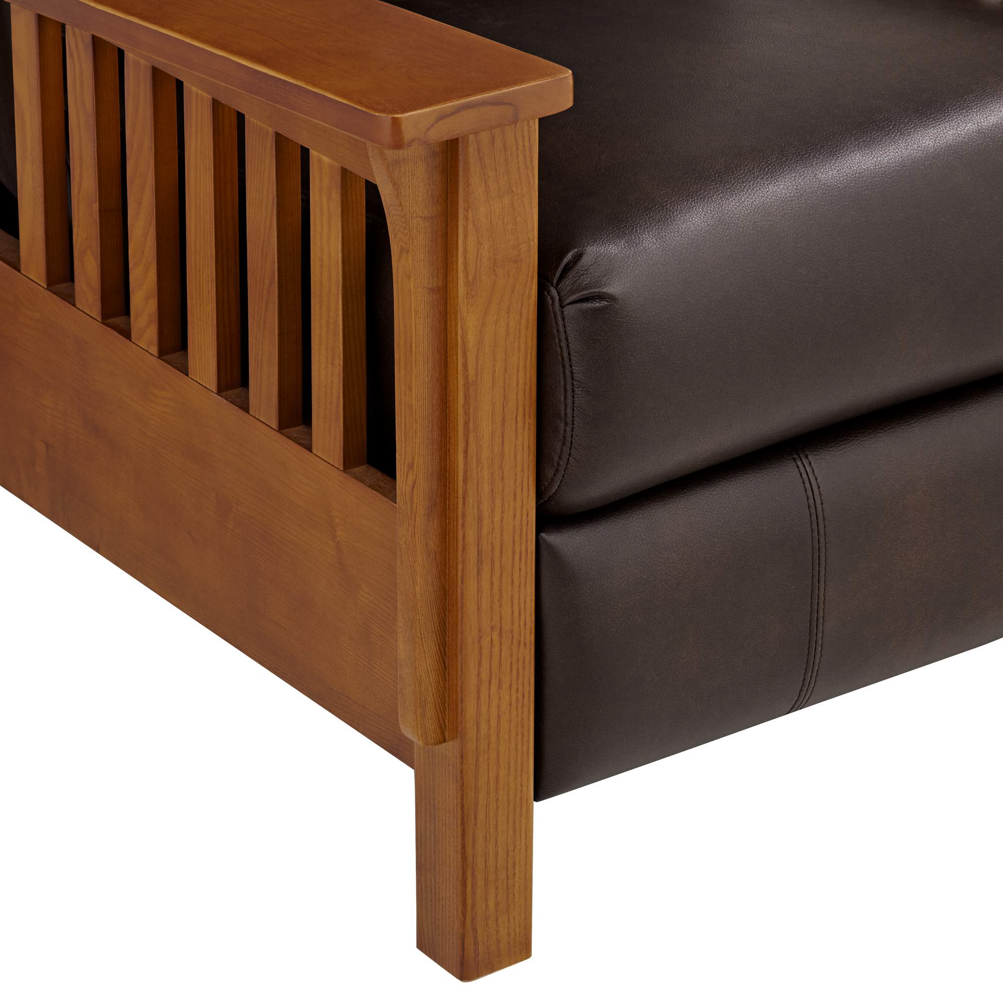 Evan Charleston Chocolate Faux Leather 3 Way Recliner Chair thumbnail 7