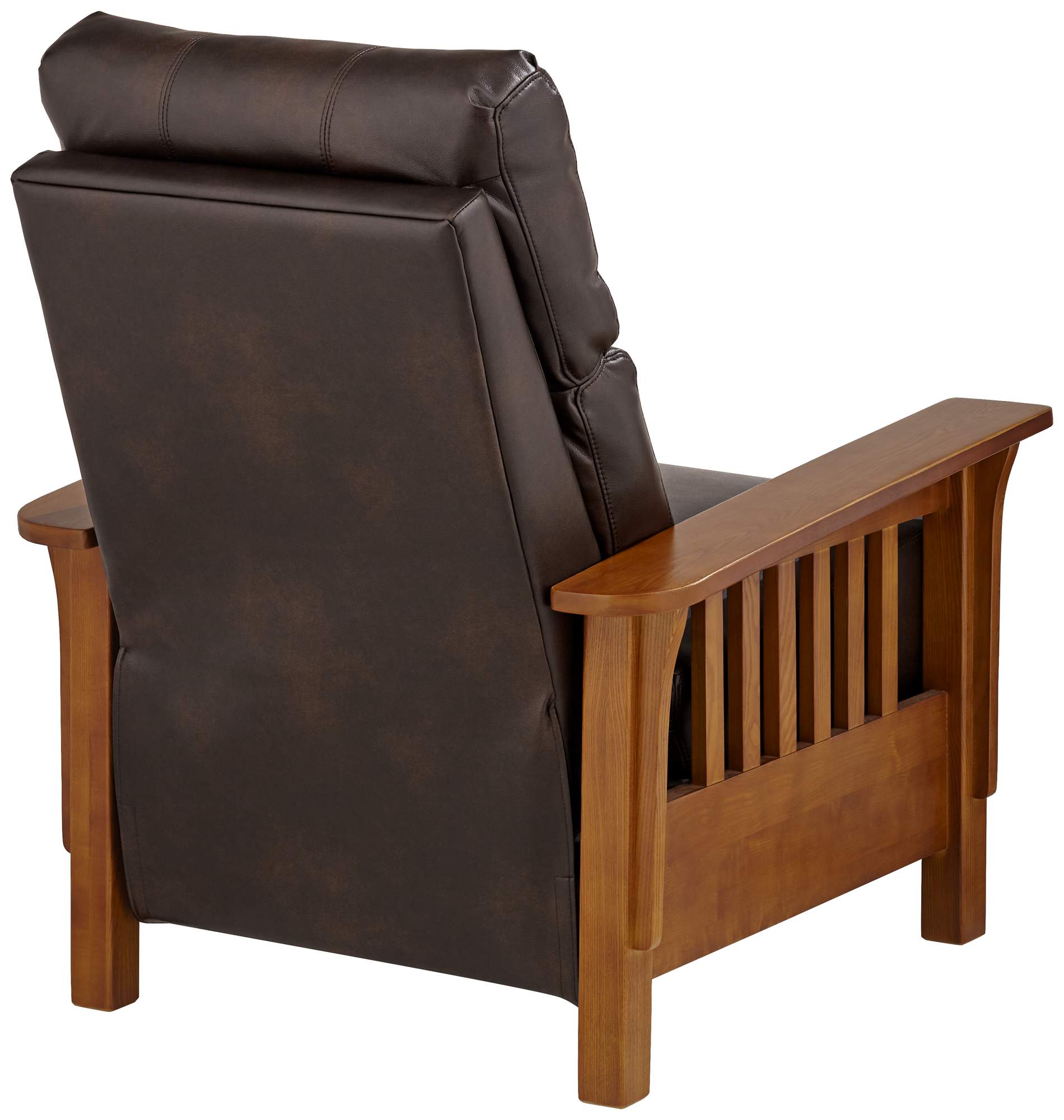 Evan Charleston Chocolate Faux Leather 3 Way Recliner Chair thumbnail 10