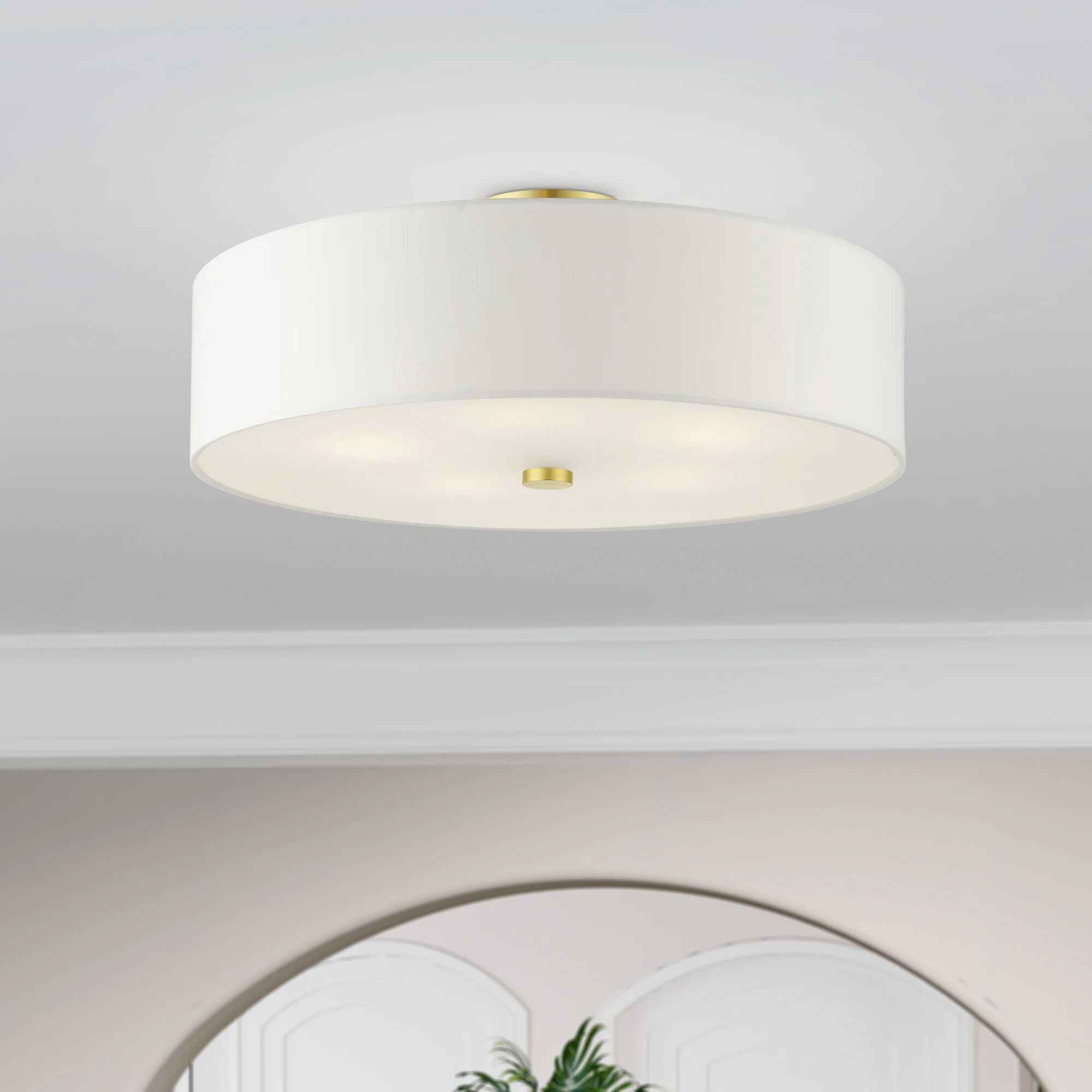 Flaire Fabric Semi Flush Mount thumbnail 4
