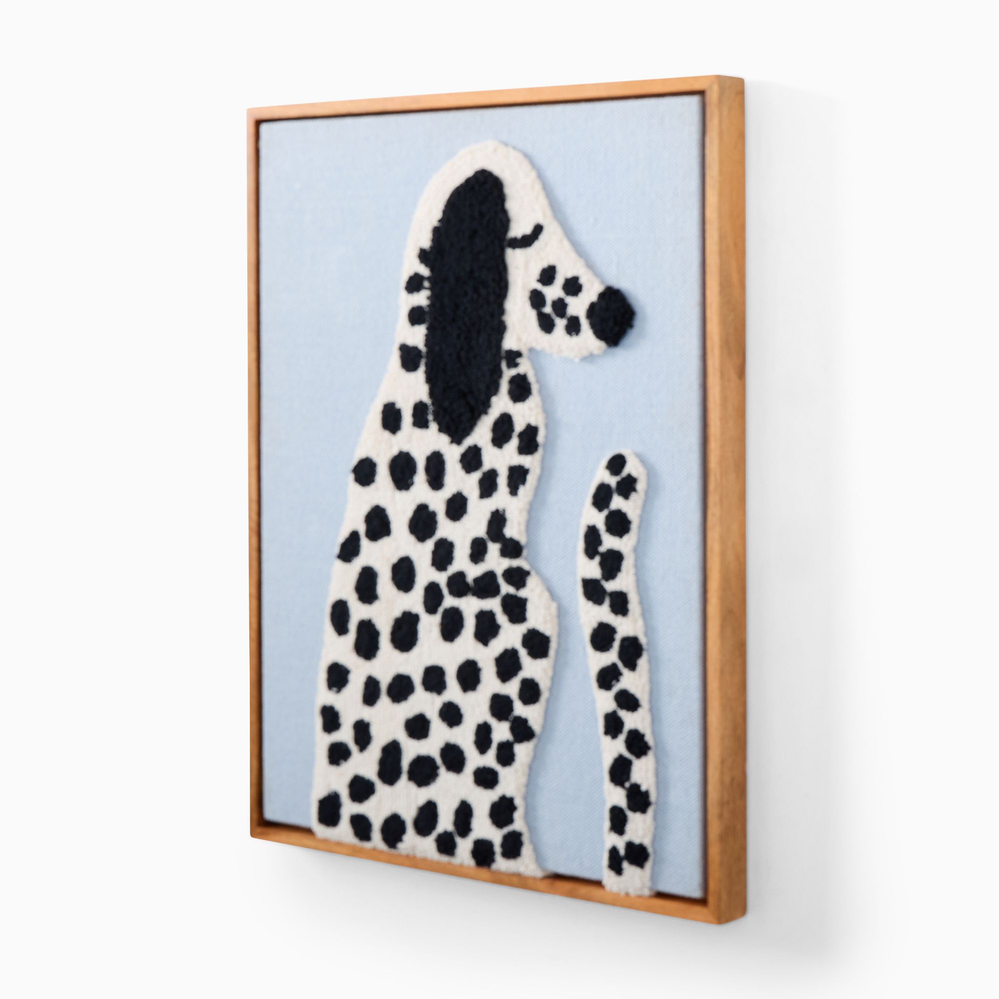 West Elm x PBK Puppy Woven Framed Art Dalmation thumbnail 2