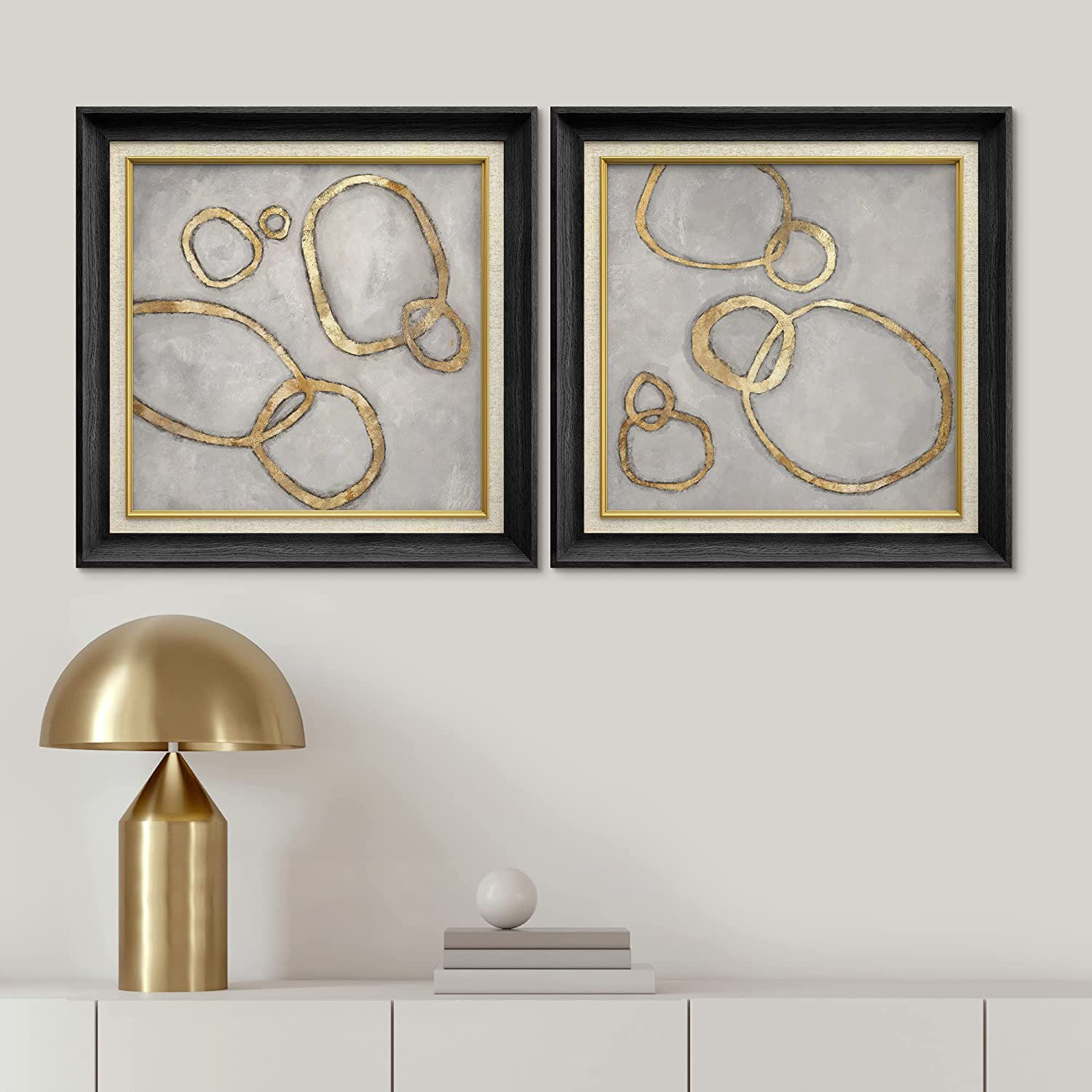 Geometric Gold Ring 1 with Frame thumbnail 2
