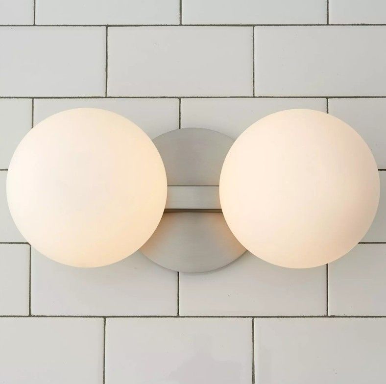 Modern Milky Globe Vanity Light thumbnail 3