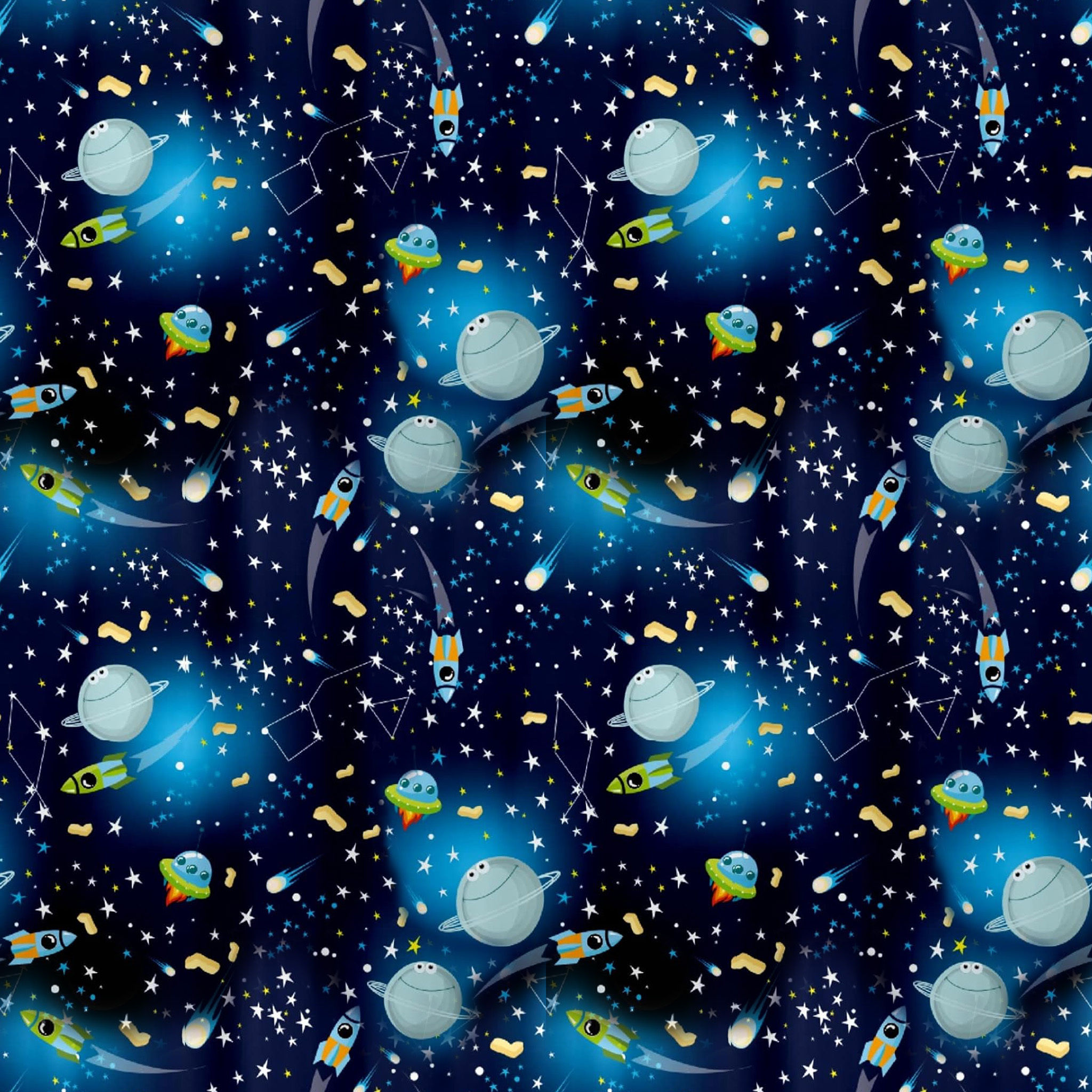 Universe Polyester Room Darkening Curtain Pair thumbnail 3