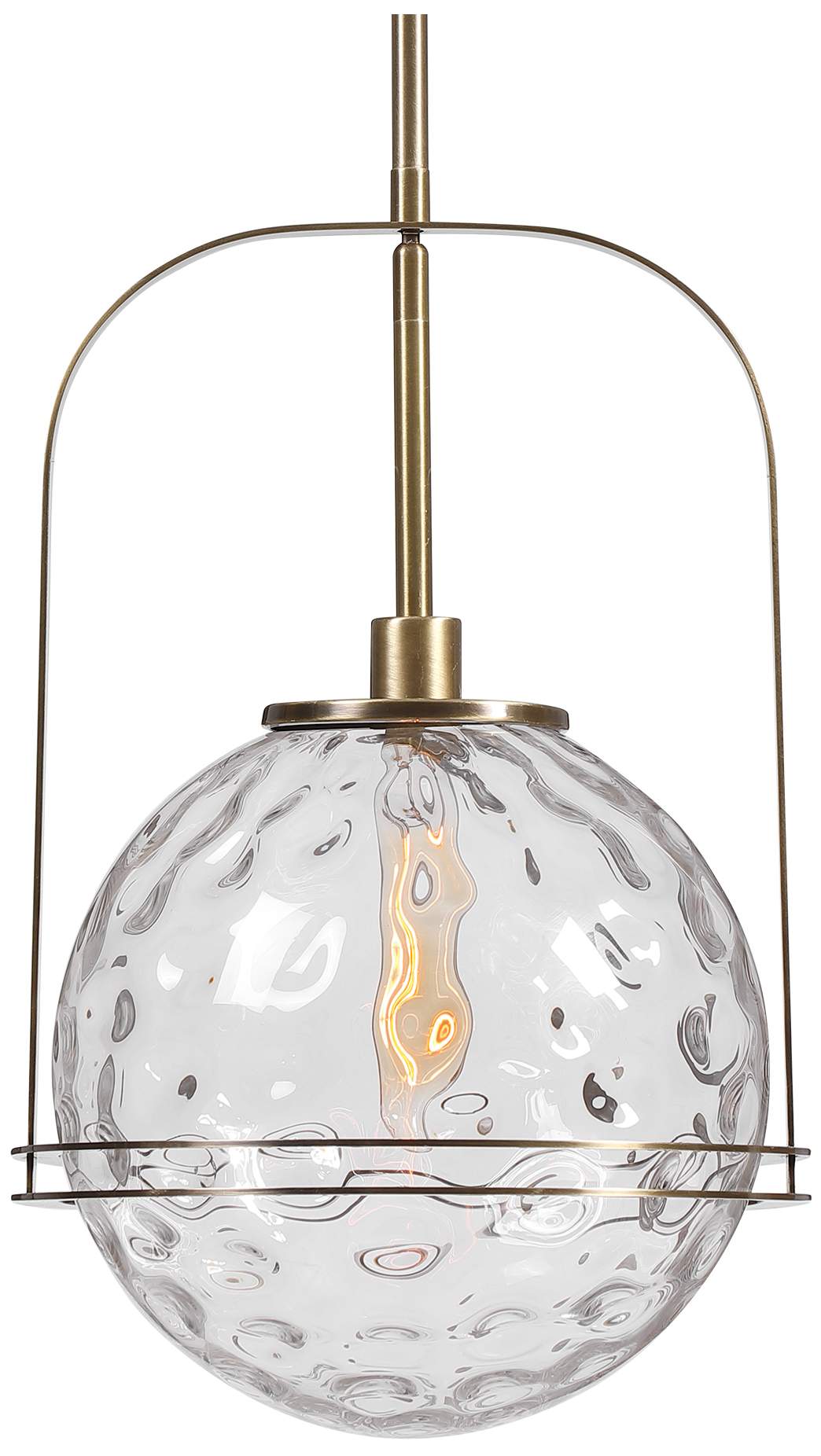 Uttermost Mimas Antique Brass Pendant Light thumbnail 2