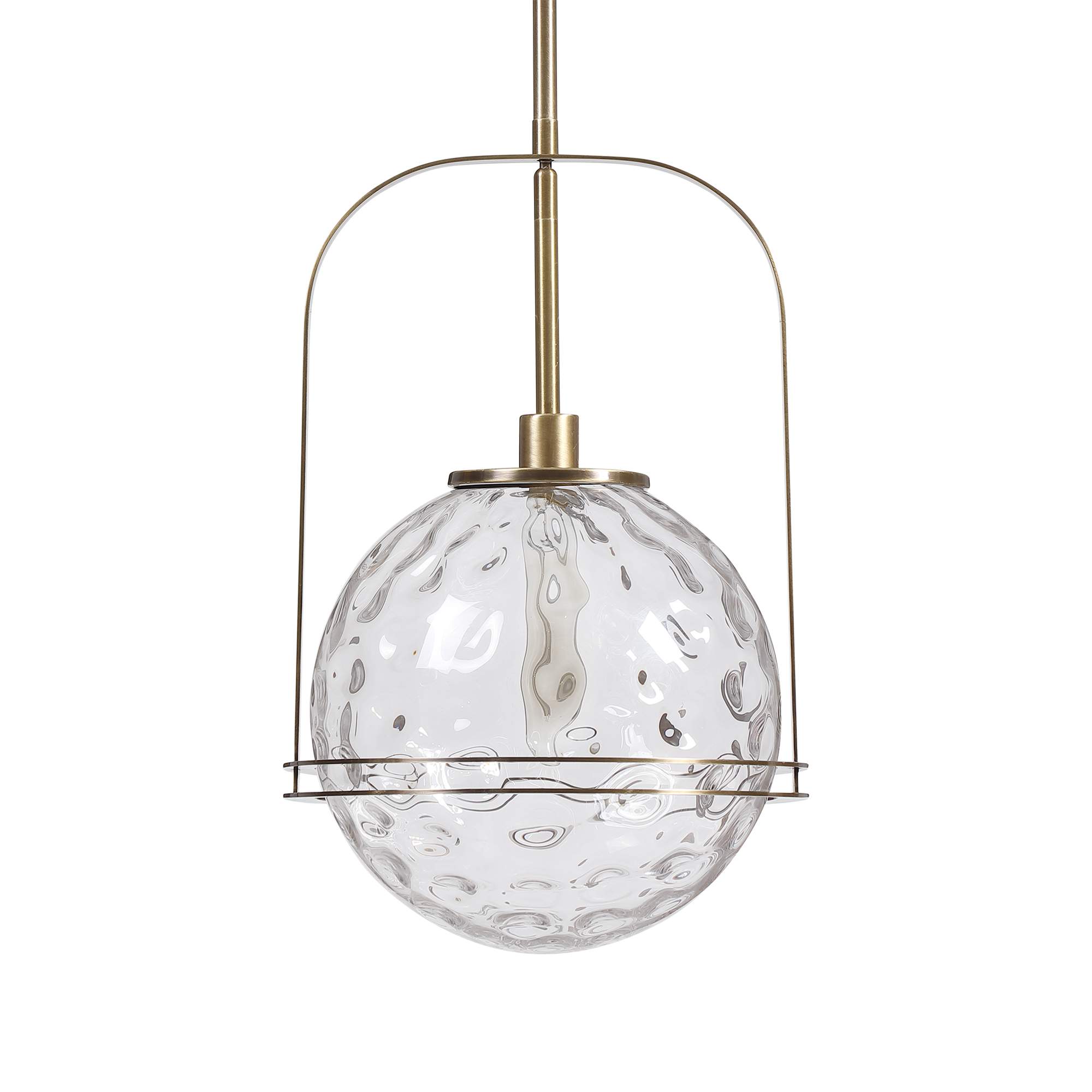 Uttermost Mimas Antique Brass Pendant Light thumbnail 4
