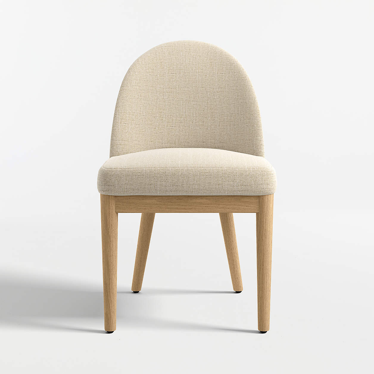 Ana Ivory Natural Wood Dining Chair thumbnail 2
