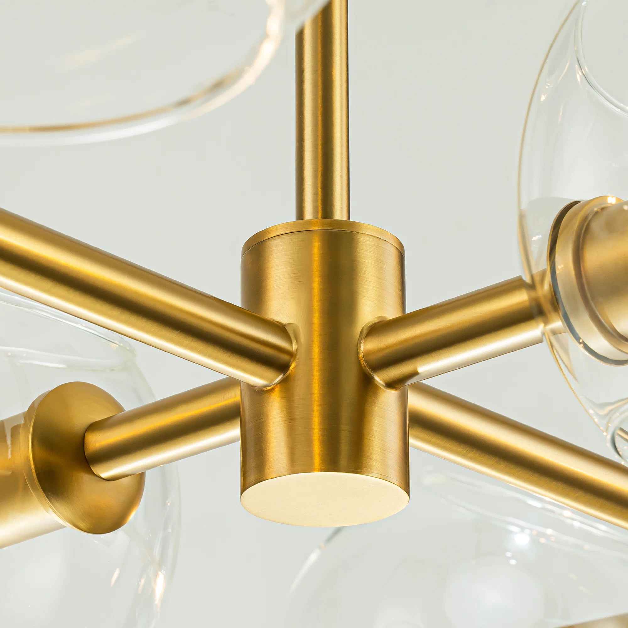 Gold Toyin 8 Light Modern Linear Kitchen Island Pendant thumbnail 4