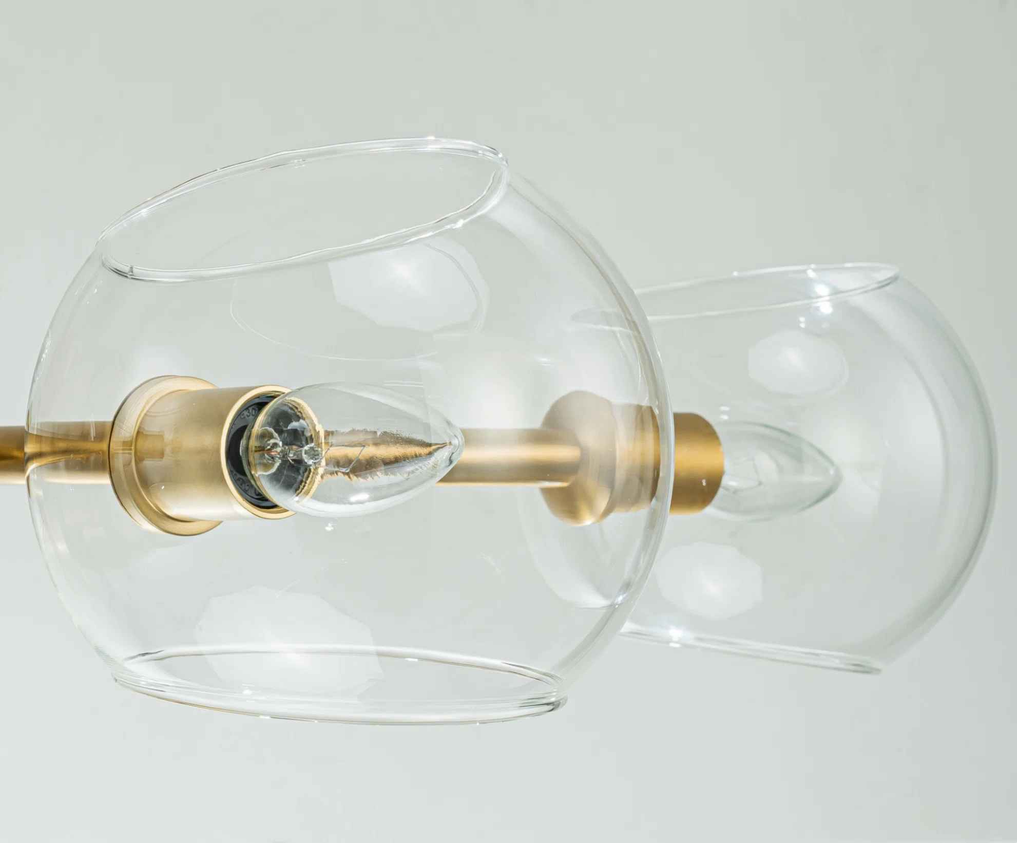 Gold Toyin 8 Light Modern Linear Kitchen Island Pendant thumbnail 8