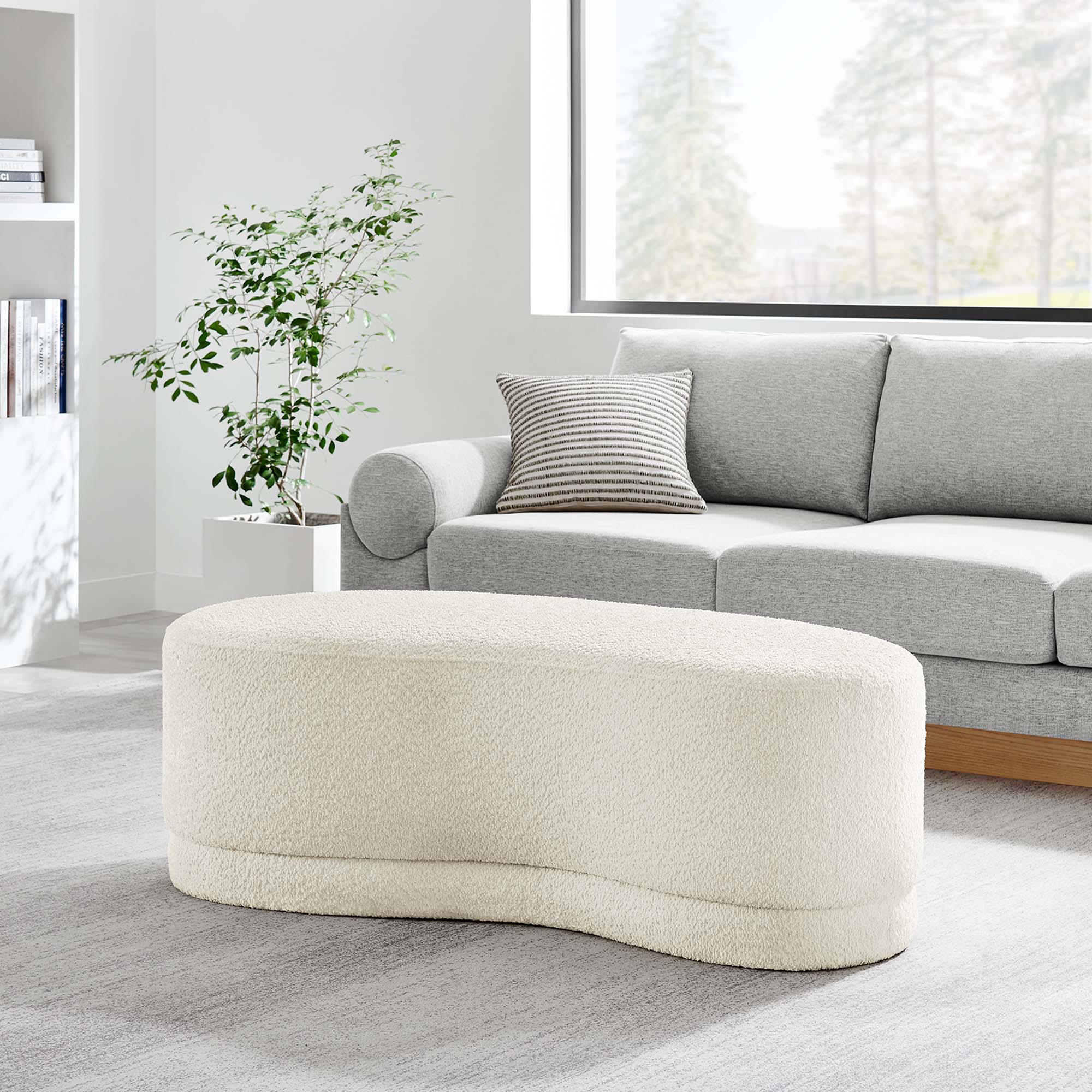 Nimbus 48" Nestled Ottoman Bench thumbnail 2