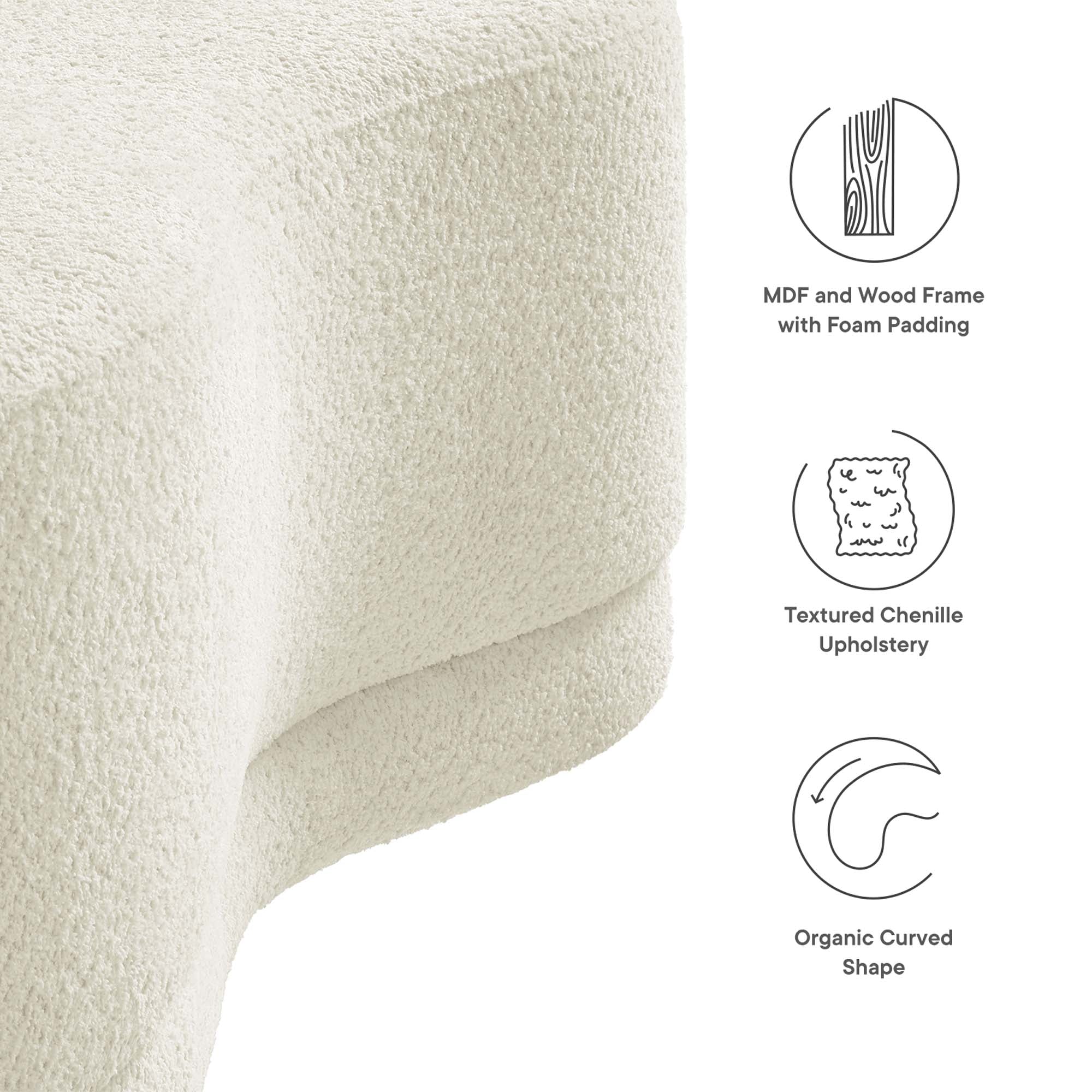 Nimbus 48" Nestled Ottoman Bench thumbnail 7