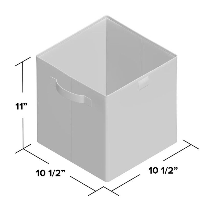 Premium Cubes Fabric Storage Bin thumbnail 4