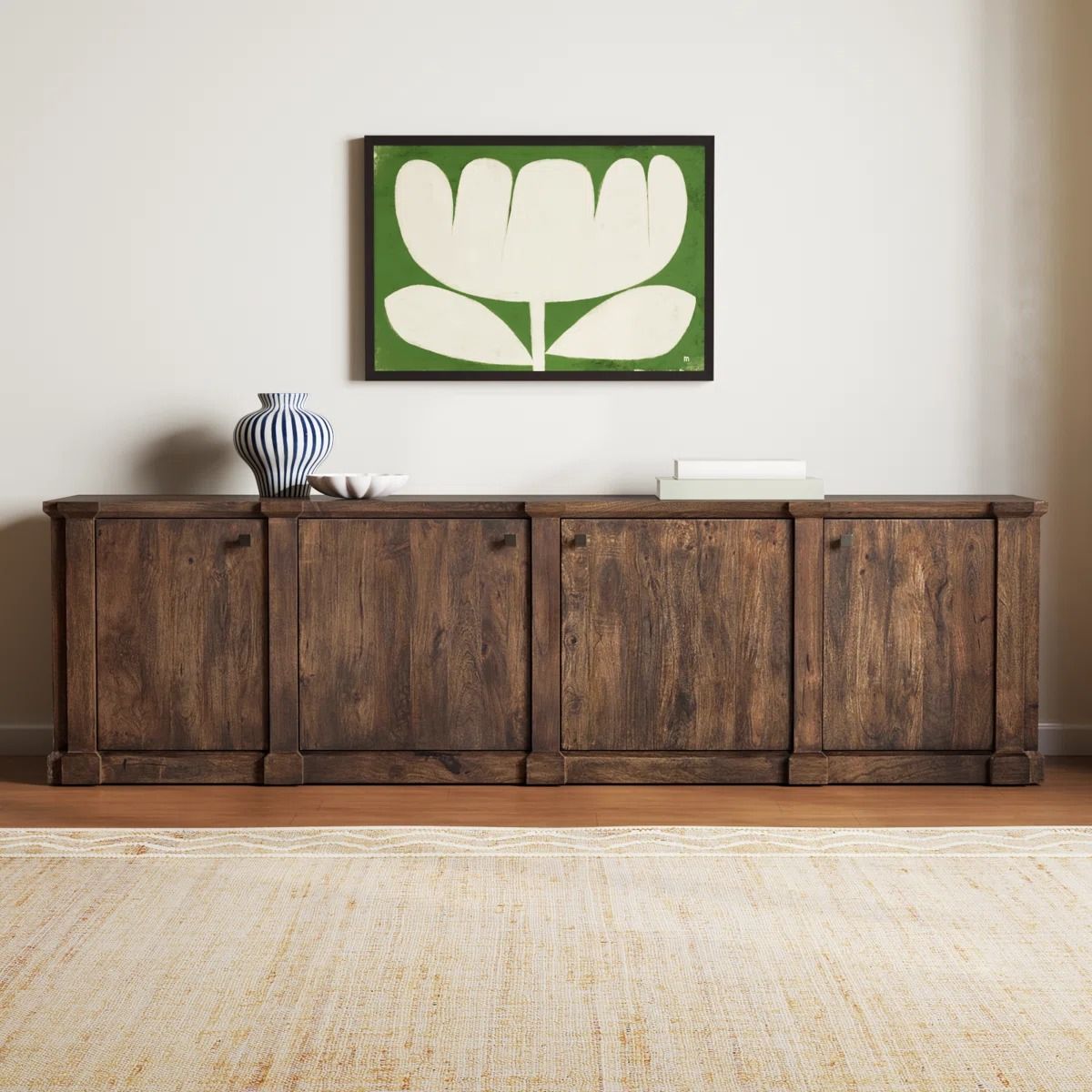 Ned Solid Wood TV Stand for TVs up to 88 thumbnail 2