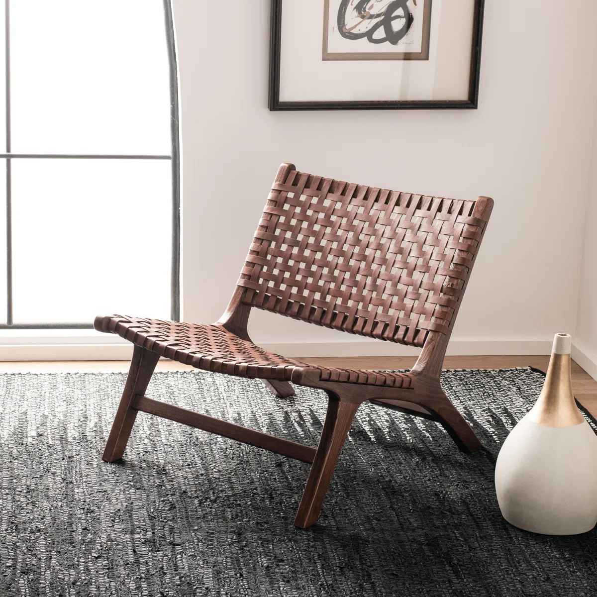 Denman Leather Side Chair thumbnail 2