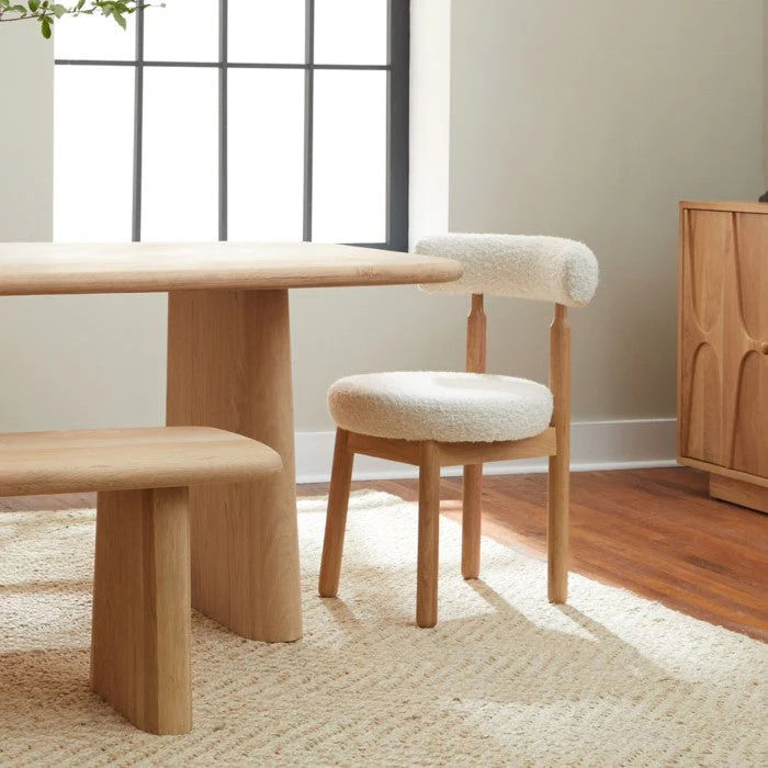 Geometric Bloom Oak Stool thumbnail 2