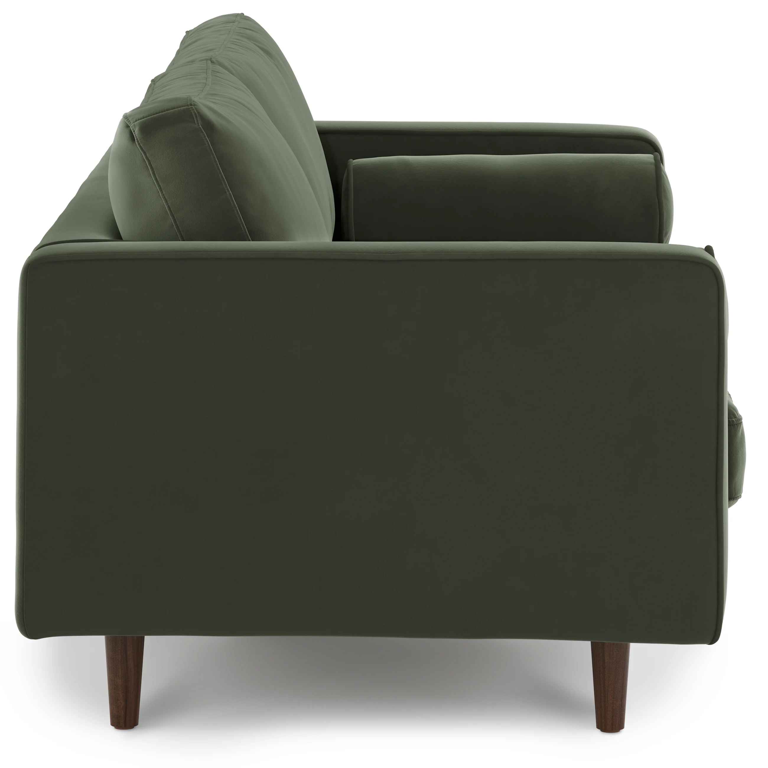 Sven Tufted Velvet Loveseat Plush Pacific Green thumbnail 4