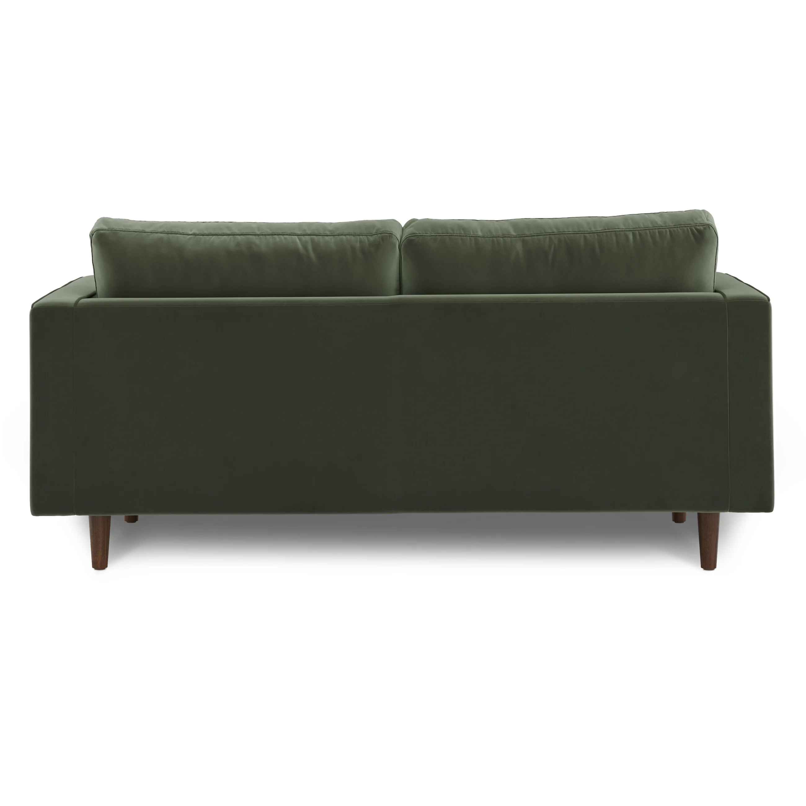 Sven Tufted Velvet Loveseat Plush Pacific Green thumbnail 5