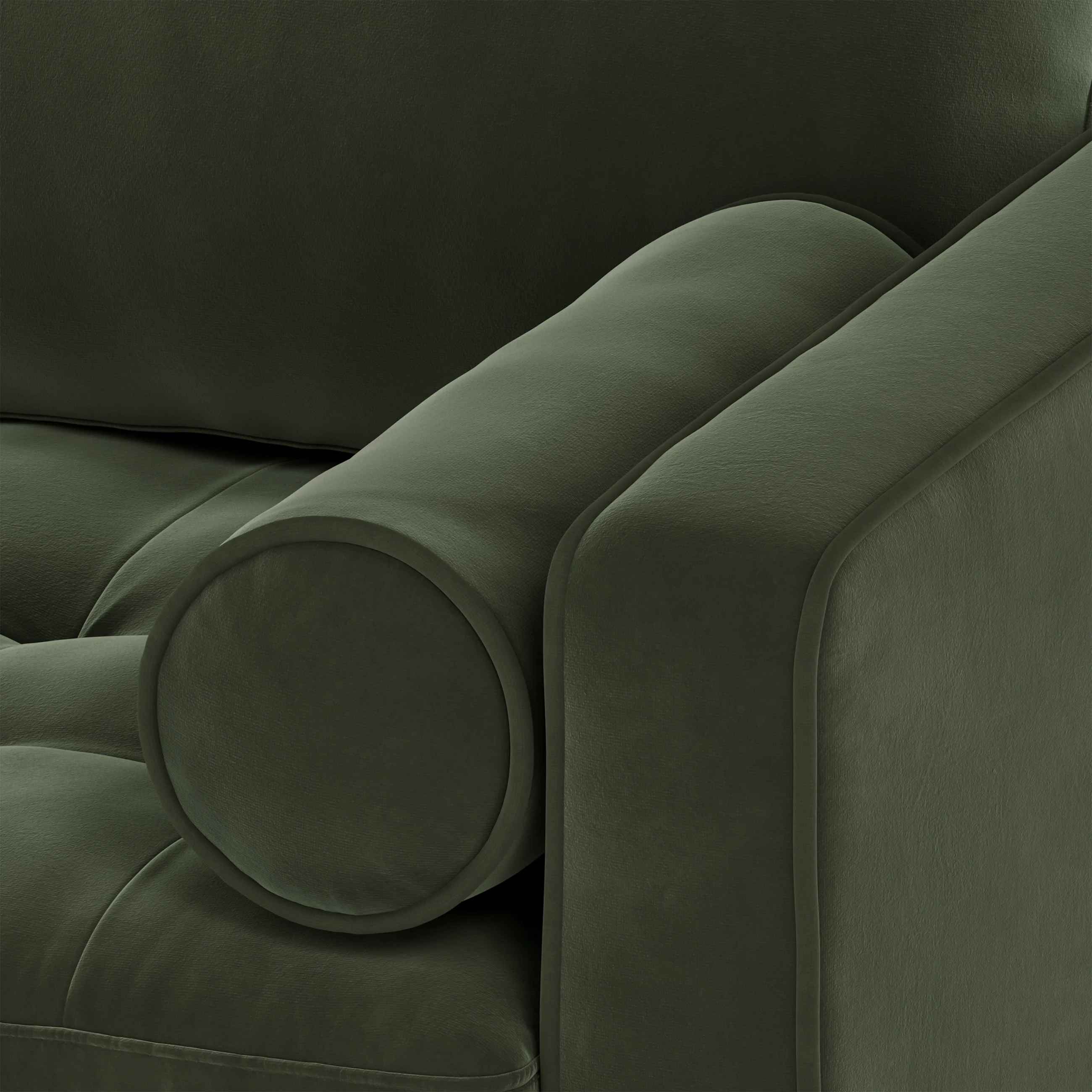 Sven Tufted Velvet Loveseat Plush Pacific Green thumbnail 7