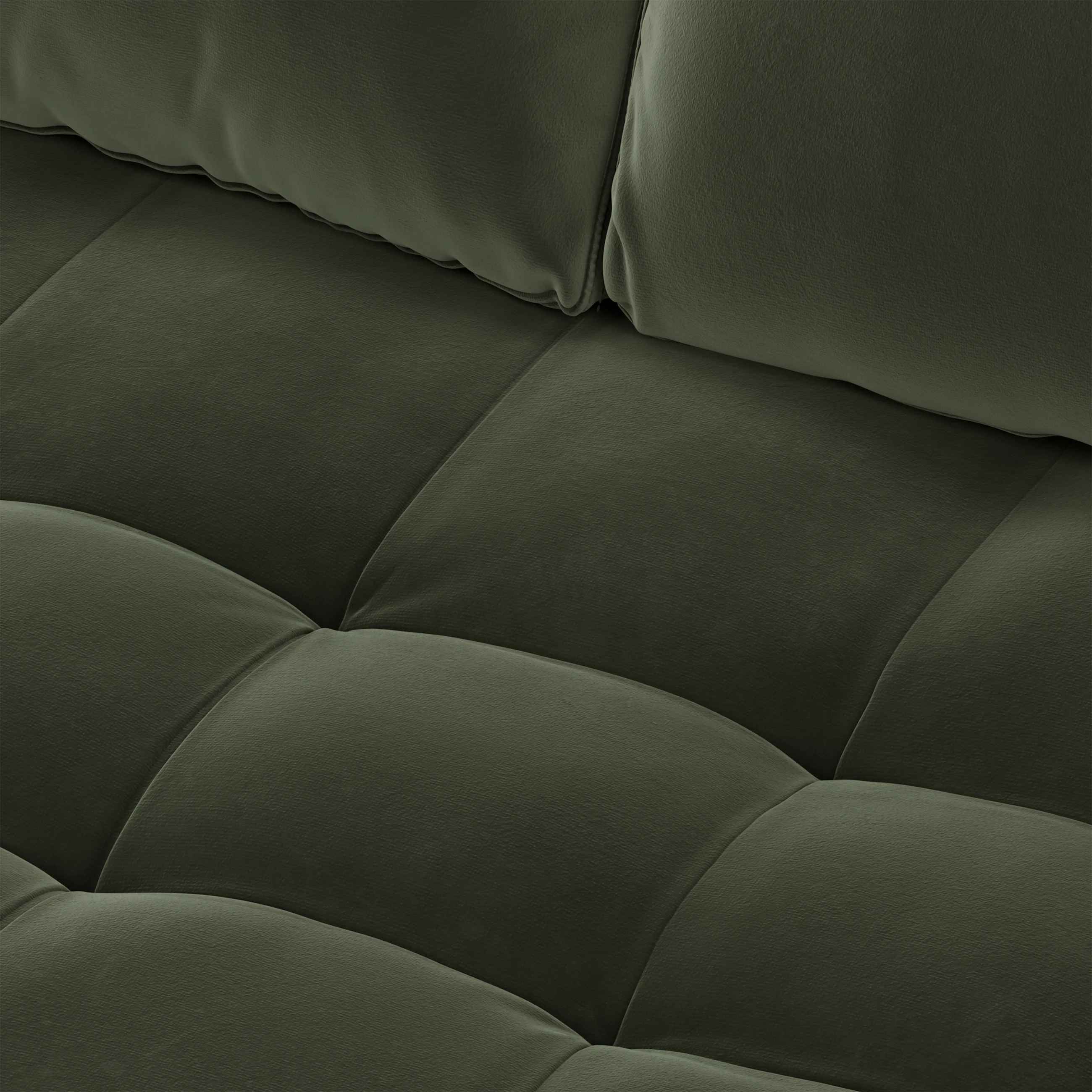 Sven Tufted Velvet Loveseat Plush Pacific Green thumbnail 8