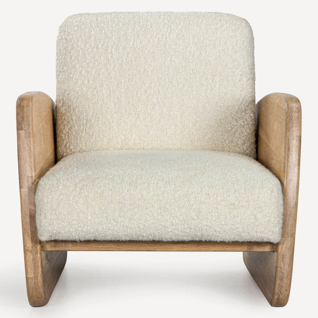 Nature Inspired Modern Boucle Lounger
