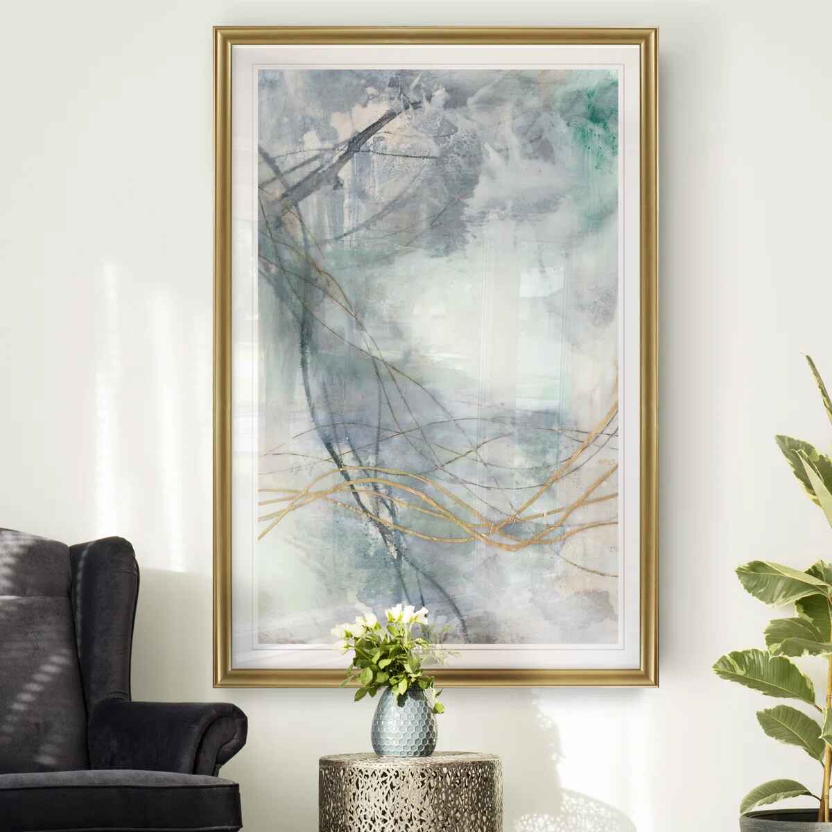 Undulating Oro II Painting Print on Canvas thumbnail 2