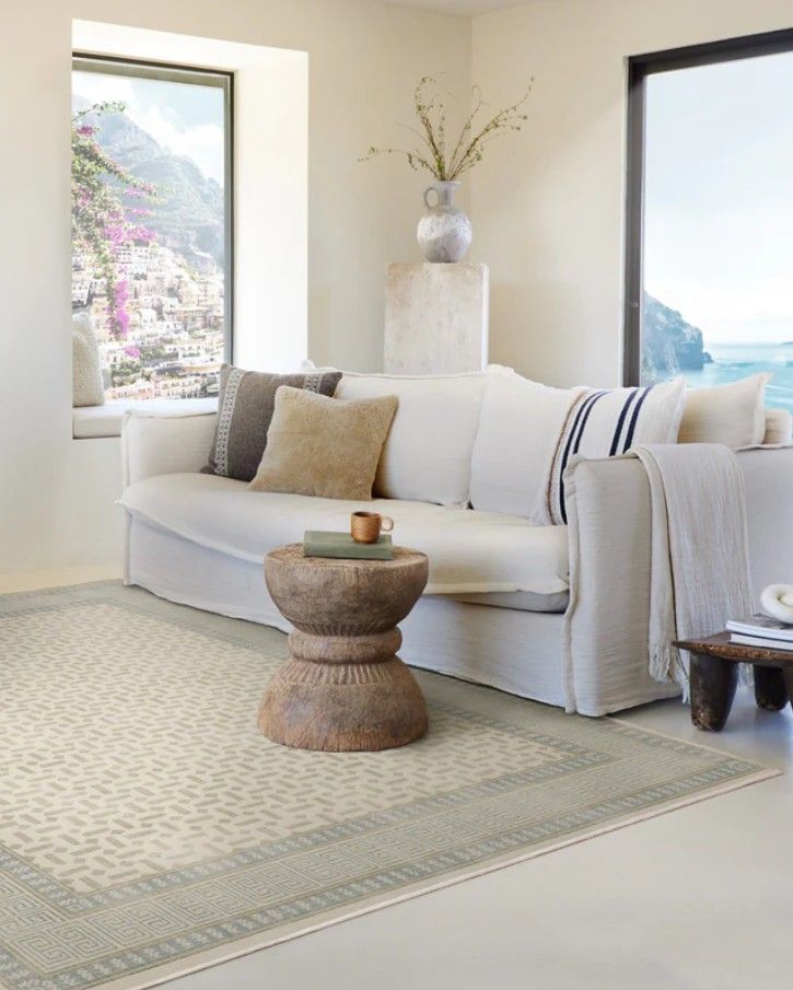 Kairos Ivory & Blue Rug thumbnail 2