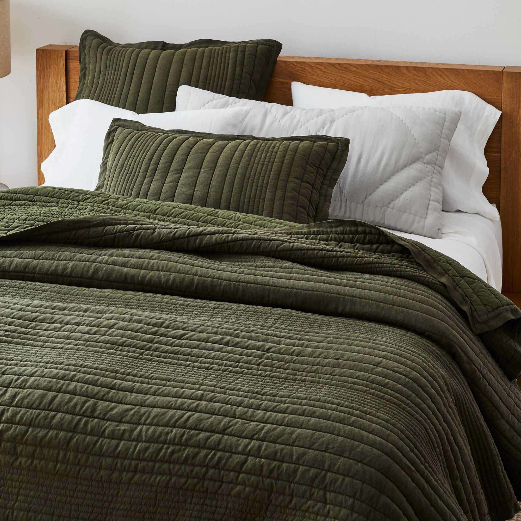 European Flax Linen Linework Sham-Standard thumbnail 2