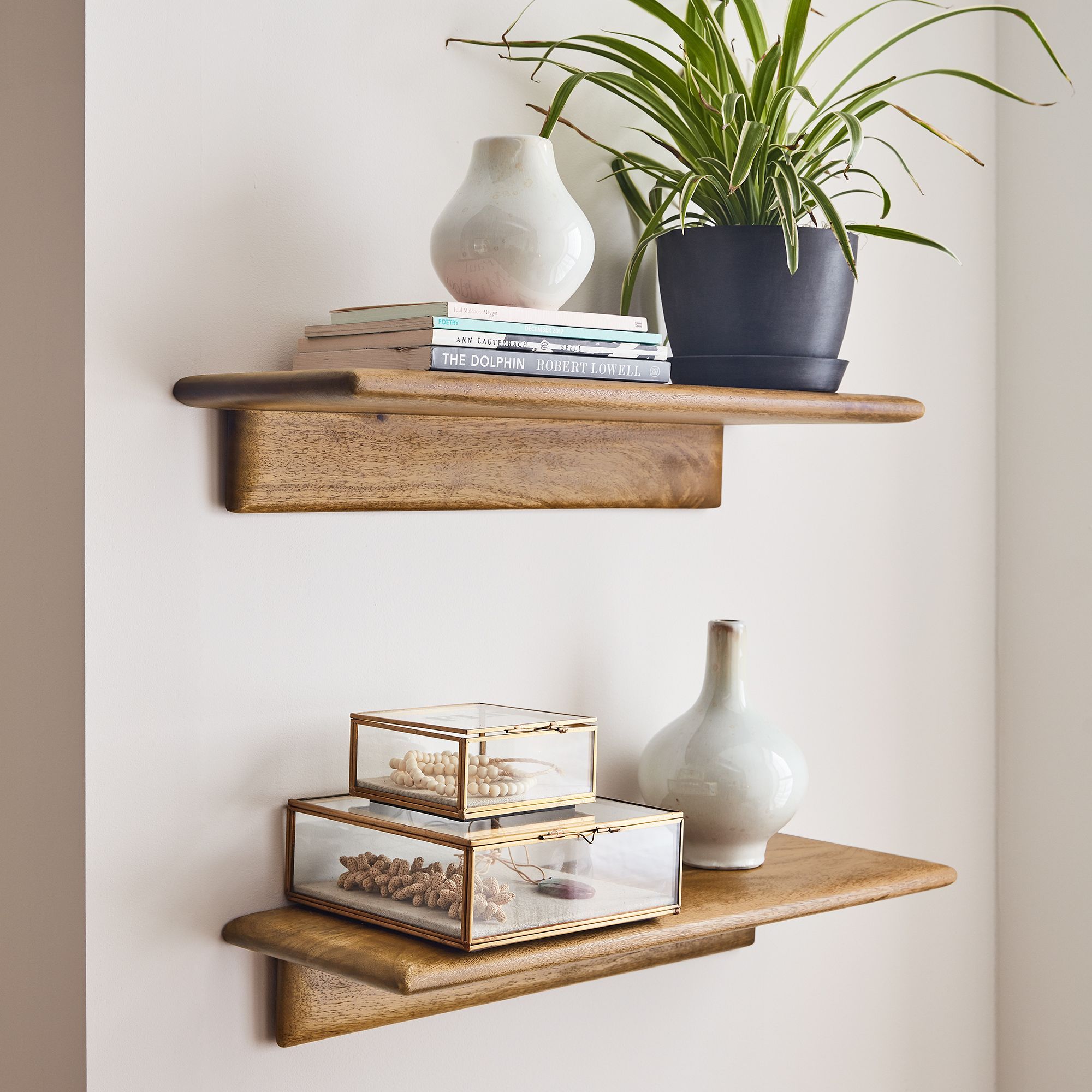 Anton Solid Wood Wall Shelves-36" thumbnail 2