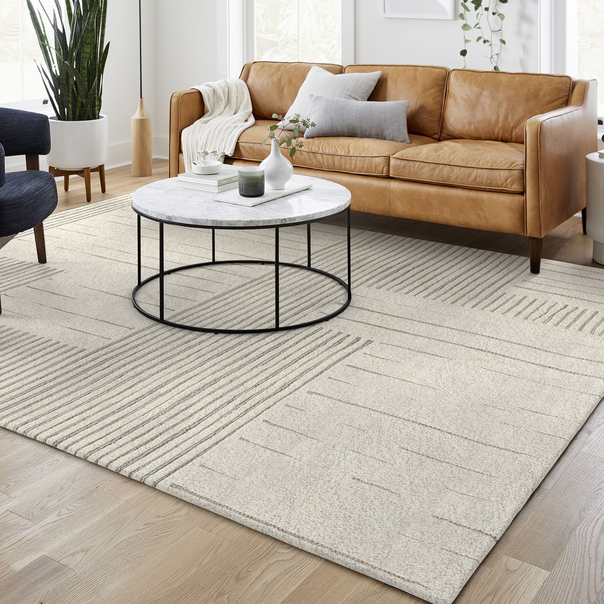 Painted Mixed Stripes Rug 8'x10' thumbnail 2