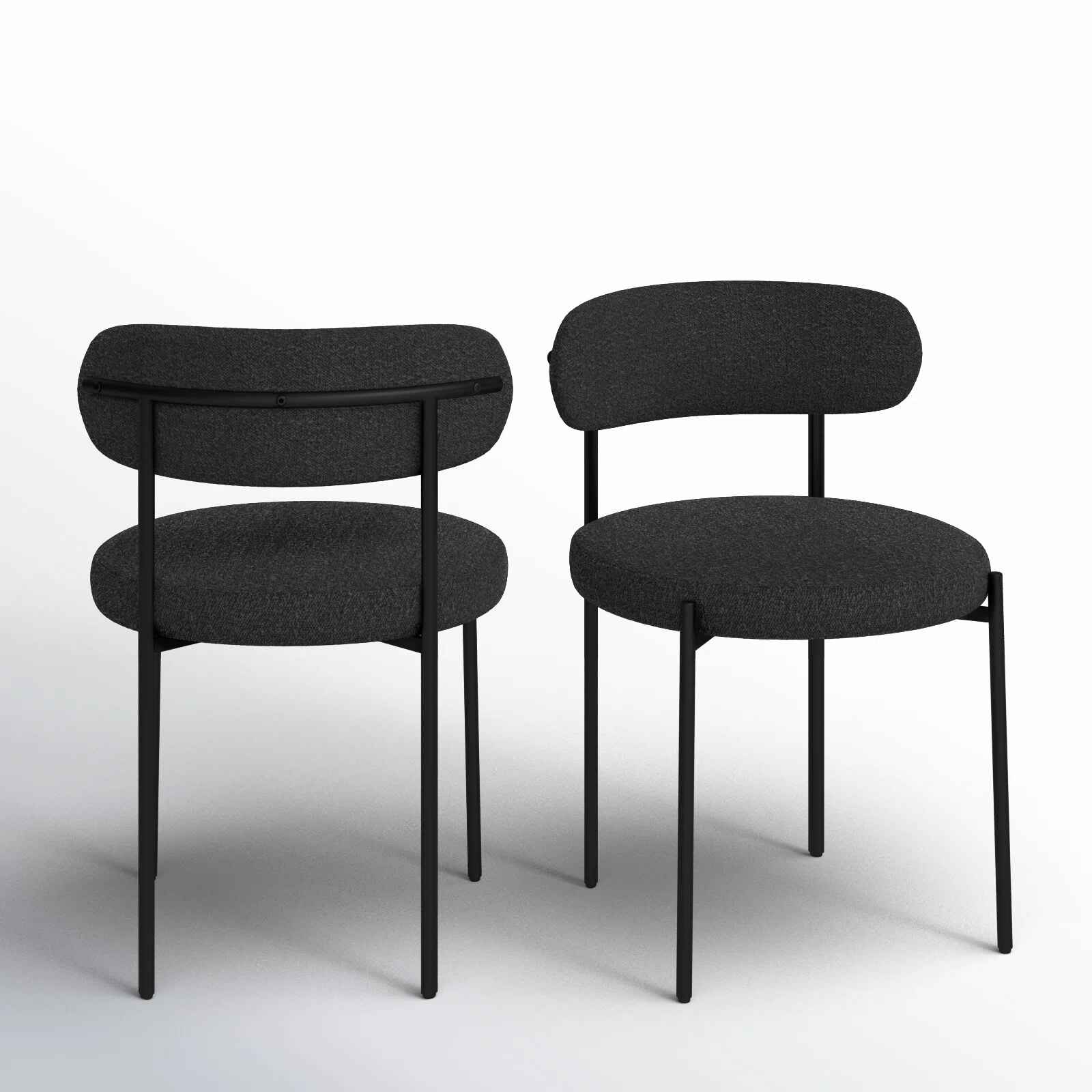 Sherwood Solid Back Boucle Side Chair (Set of 2) thumbnail 7