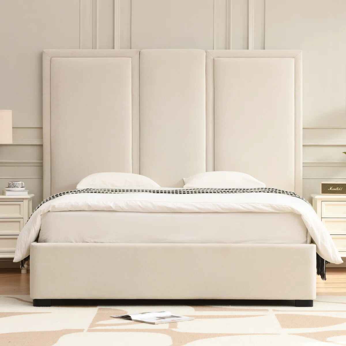 Morghen Upholstered Platform Bed-King thumbnail 2