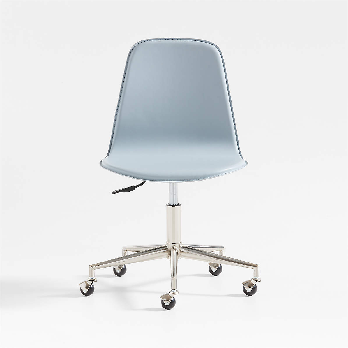 Class Act Mist Blue and Silver Adjustable Kids Desk Chair thumbnail 2